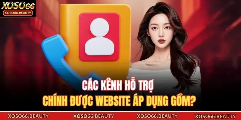 Các kênh hỗ trợ chính được website áp dụng gồm?